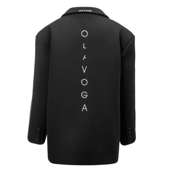 Marynarka damska OLAVOGA REFINE 2026 czarna - maWer Fashion