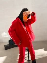 Marynarka damska OLAVOGA REFINE 2026 czerwona - maWer Fashion