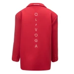 Marynarka damska OLAVOGA REFINE 2026 czerwona - maWer Fashion