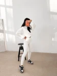 Legginsy damskie OLAVOGA FLEXIBLE 2026 ecru - maWer Fashion