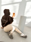 Legginsy damskie OLAVOGA FLEXIBLE 2026 beż - maWer Fashion
