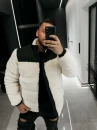 Kurtka męska OLAVOGA VAAS 2026 czarny ecru - maWer Fashion