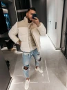 Kurtka męska OLAVOGA VAAS 2026 beż ecru - maWer Fashion