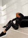 Polarowy komplet damski OLAVOGA LENTO 2026 czarny - maWer Fashion