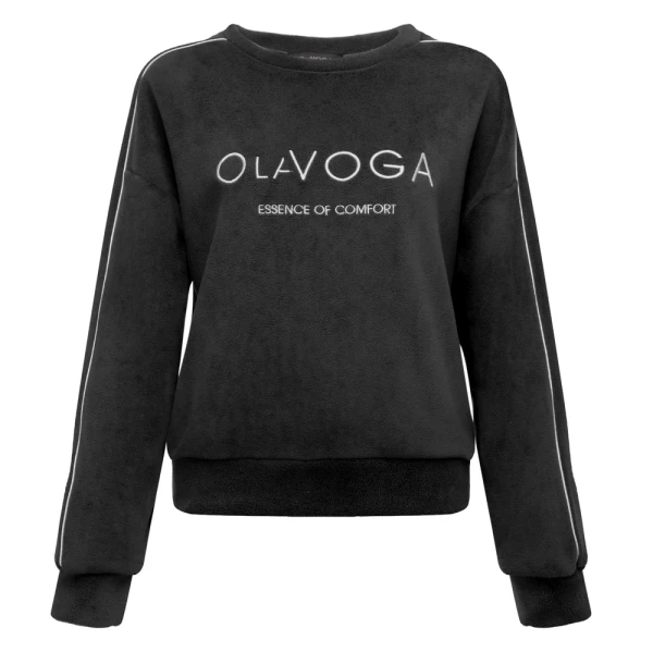 Polarowy komplet damski OLAVOGA LENTO 2026 czarny - maWer Fashion