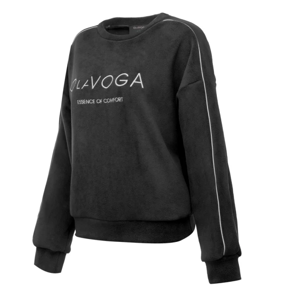 Polarowy komplet damski OLAVOGA LENTO 2026 czarny - maWer Fashion