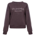 Polarowy komplet damski OLAVOGA LENTO 2026 brąz - maWer Fashion