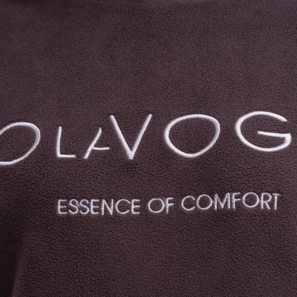 Polarowy komplet damski OLAVOGA LENTO 2026 brąz - maWer Fashion