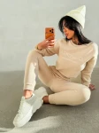 Polarowy komplet damski OLAVOGA LENTO 2026 beż - maWer Fashion