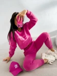 Polarowy komplet damski OLAVOGA LENTO 2026 fuksja - maWer Fashion