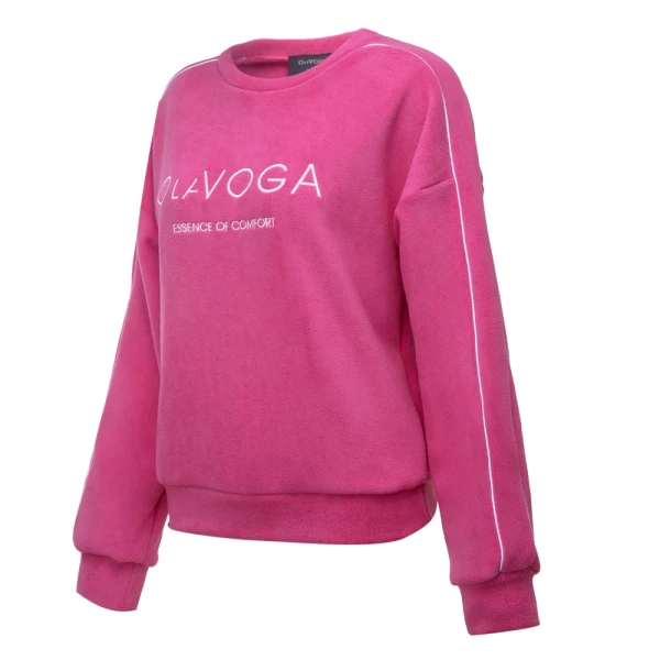 Polarowy komplet damski OLAVOGA LENTO 2026 fuksja - maWer Fashion