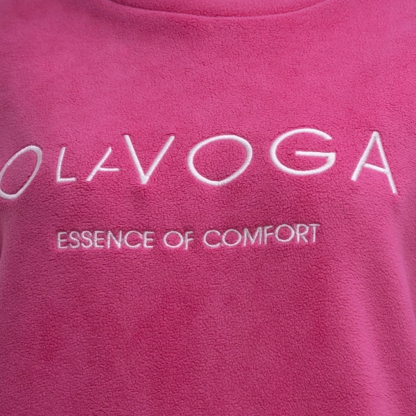 Polarowy komplet damski OLAVOGA LENTO 2026 fuksja - maWer Fashion
