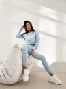 Polarowy komplet damski OLAVOGA LENTO 2026 błękit - maWer Fashion