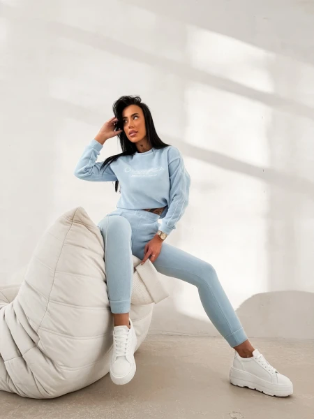 Polarowy komplet damski OLAVOGA LENTO 2026 błękit - maWer Fashion