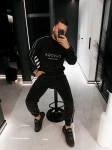 Polarowy komplet męski OLAVOGA LENTO MEN 2026 czarny - maWer Fashion