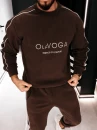 Polarowy komplet męski OLAVOGA LENTO MEN 2026 brąz - maWer Fashion