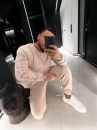 Polarowy komplet męski OLAVOGA LENTO MEN 2026 beż - maWer Fashion