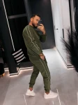 Polarowy komplet męski OLAVOGA LENTO MEN 2026 zielony - maWer Fashion