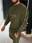Polarowy komplet męski OLAVOGA LENTO MEN 2026 zielony - maWer Fashion