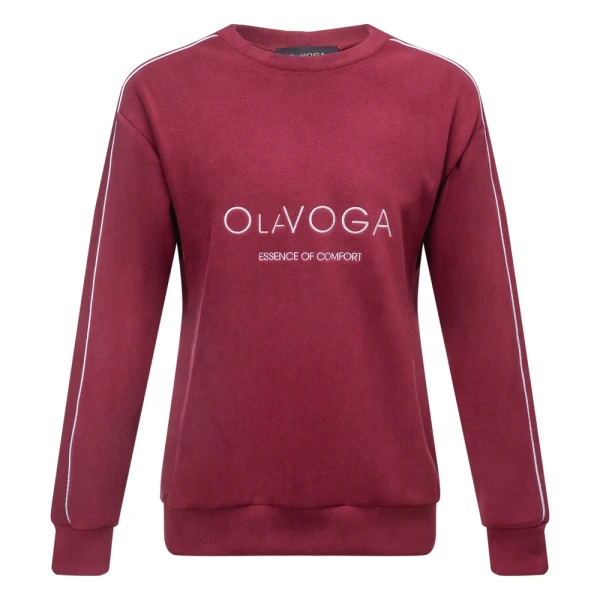 Polarowy komplet męski OLAVOGA LENTO MEN 2026 bordowy - maWer Fashion