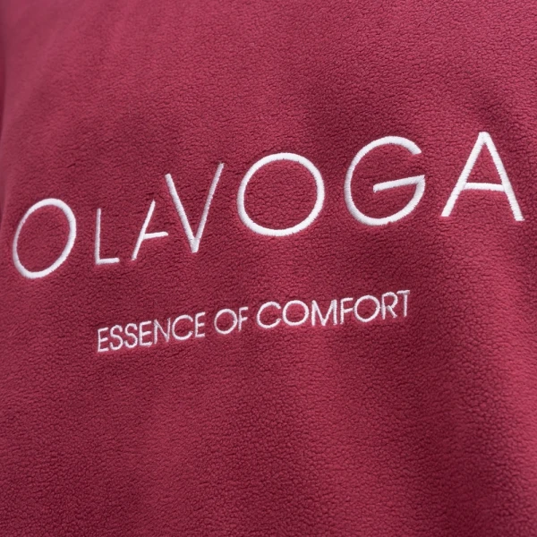 Polarowy komplet męski OLAVOGA LENTO MEN 2026 bordowy - maWer Fashion