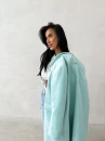 Płaszcz damski OLAVOGA FONAJ 2026 mięta - maWer Fashion