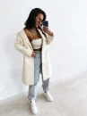 Płaszcz damski OLAVOGA FONAJ 2026 ecru - maWer Fashion