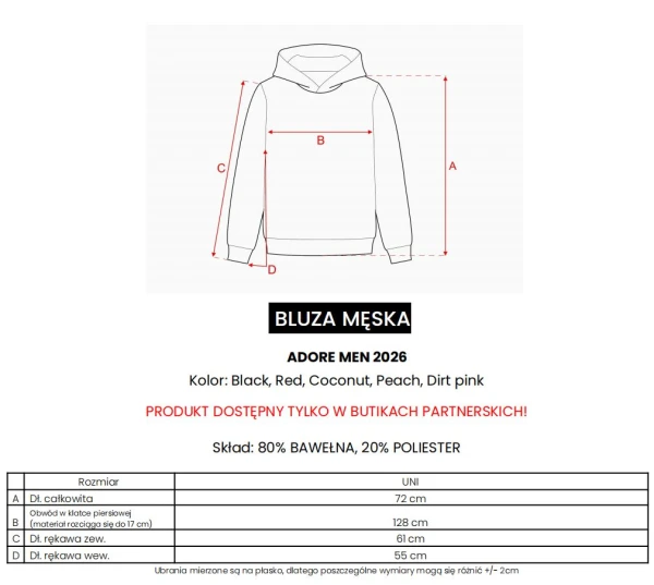 Bluza męska OLAVOGA ADORE MEN 202 czarna - maWer Fashion