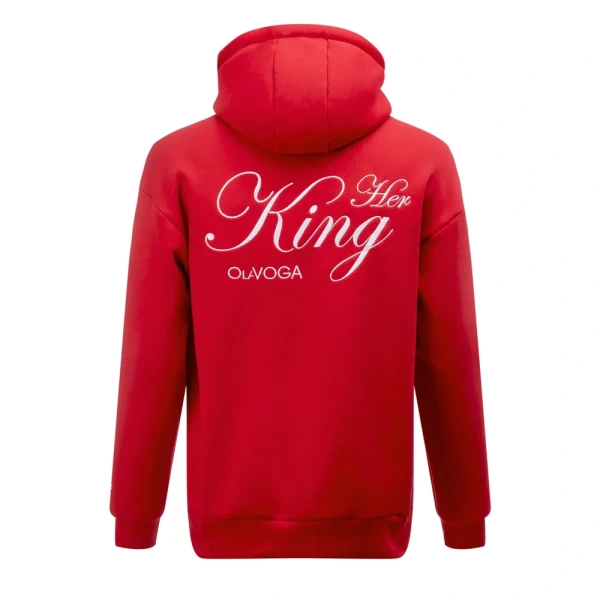 Bluza męska OLAVOGA ADORE MEN 2026 czerwona - maWer Fashion