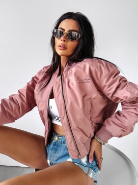 OUTLET Kurtka damska OLAVOGA CARLENE różowa - produkt ze skazą 