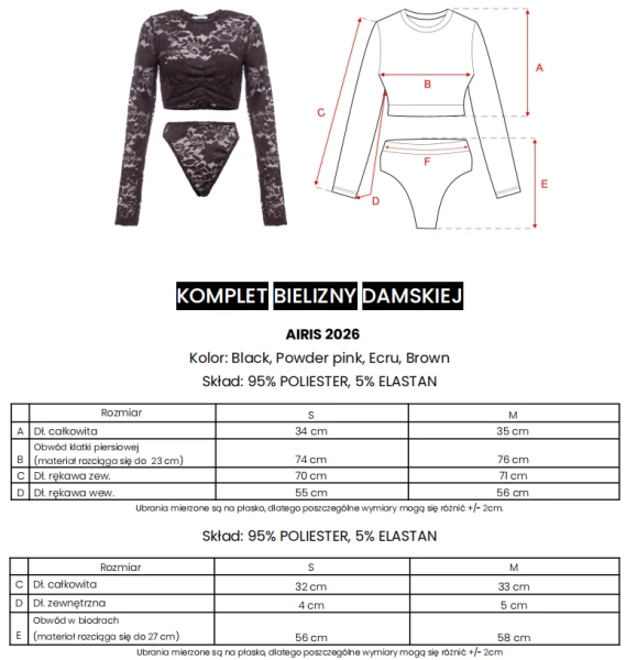 Komplet bielizna damska OLAVOGA AIRIS 2026 brąz - maWer Fashion