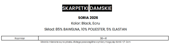 Skarpetki damskie OLAVOGA SORIA 2026 ecru - maWer Fashion
