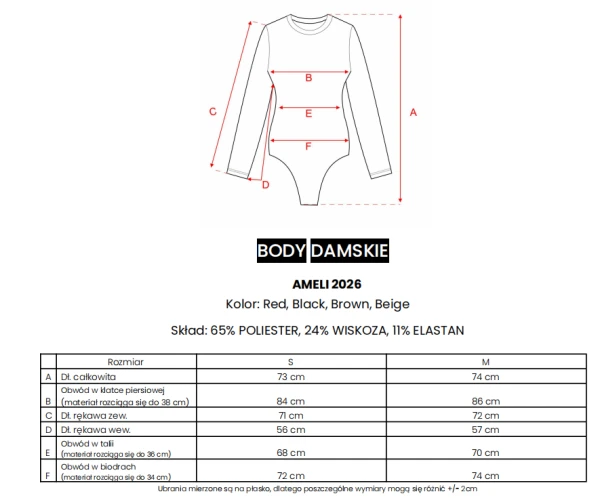 Body OLAVOGA AMELI 2026 brąz - maWer Fashion