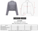 Bomberka kurtka damska OLAVOGA ELVIA 2026 czarna - maWer Fashion