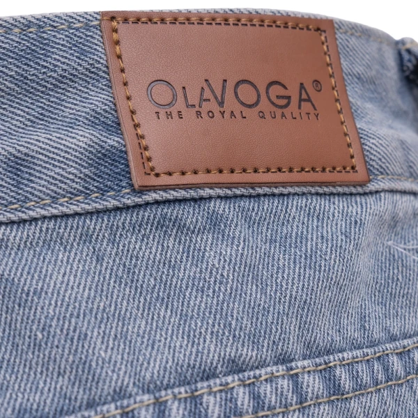 Spodnie damskie OLAVOGA DAKEN 2026 jasny jeans -maWer Fashion