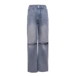 Spodnie damskie OLAVOGA DAKEN 2026 jasny jeans -maWer Fashion