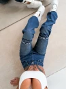 Spodnie damskie OLAVOGA DAKEN 2026 ciemny jeans -maWer Fashion