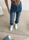 Spodnie damskie OLAVOGA DAKEN 2026 ciemny jeans -maWer Fashion