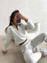 Komplet damski OLAVOGA BLOOM 2026 szary - maWer Fashion