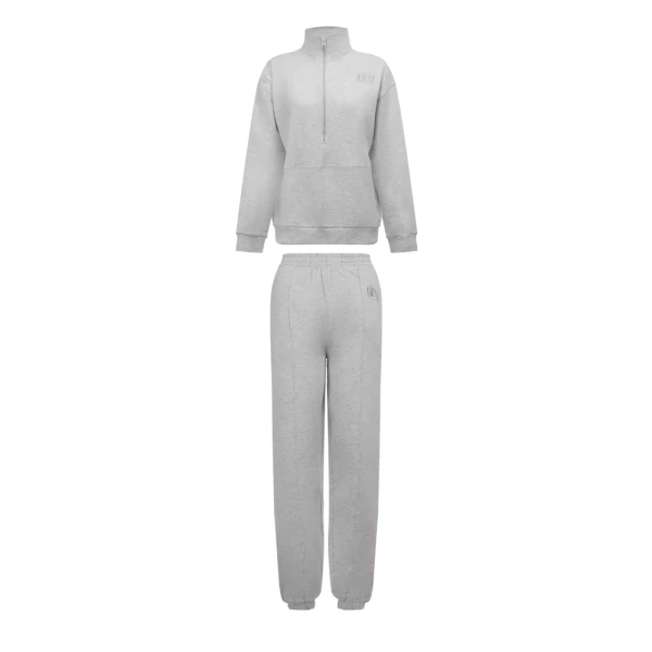 Komplet damski OLAVOGA BLOOM 2026 szary - maWer Fashion