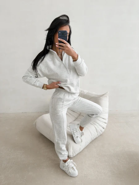 Komplet damski OLAVOGA BLOOM 2026 szary - maWer Fashion