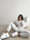 Komplet damski OLAVOGA BLOOM 2026 szary - maWer Fashion