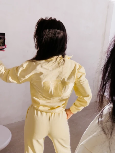 Komplet damski OLAVOGA BLOOM 2026 żółty - maWer Fashion
