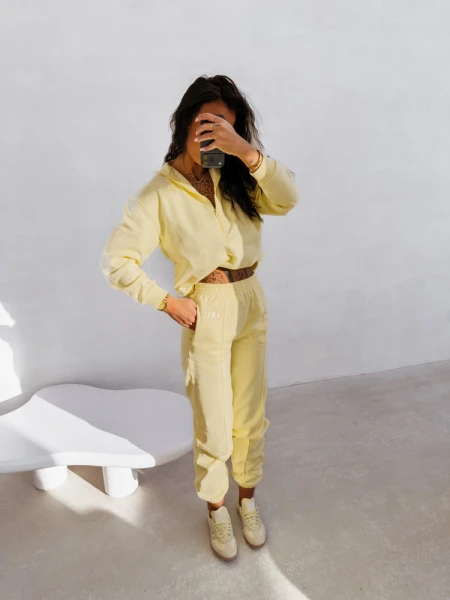 Komplet damski OLAVOGA BLOOM 2026 żółty - maWer Fashion