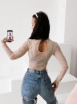 Body OLAVOGA AMELI 2026 beż - maWer Fashion