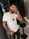 T-shirt męski OLAVOGA KAAR 2026 ecru - maWer Fashion