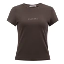 T-shirt damski OLAVOGA LIVA 2026 brąz - maWer Fashion