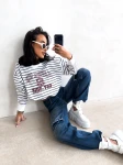 Bluza damska OLAVOGA TENCI 2026 biała - maWer Fashion