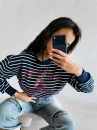 Bluza damska OLAVOGA TENCI 2026 granatowa - maWer Fashion