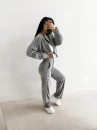 Spodnie damskie OLAVOGA VELIN 2026 szare - maWer Fashion